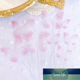 Decorações para bolo com borboleta rosa de chiffon, decoração de bolo para  festa de aniversário de