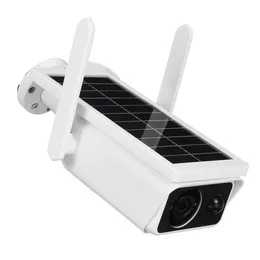 Solar Powered WiFi IP-kamera 1080p HD Trådlös säkerhetsövervakningskamera CCTV PIR-rörelse Utomhus Vattentät ONVIF NetCam