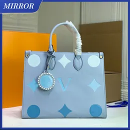 MIRROR Top Quality Ladies Leather Fashion Shoulder Bag L Classic Flower Handbag Large Capacity Package in Spot