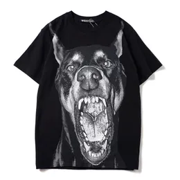 Luksusowe mężczyźni Nowość Wysokiej Doberman Pinscher Dog T Koszulki Koszulka Hip Hop Skateboard Parkour Street Bawełniane Koszulki Tee Top C61 210629