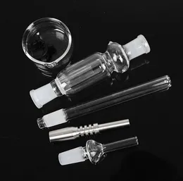 10mm Nectar Collector Kits smoke Micro NC Glass & Stainless Steel Tip Straw Mini Nect collect Kit Bong for water Pipe Small Oil