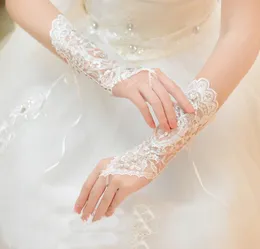 All'ingrosso di nuovi guanti da sposa in pizzo sposa guanti di fascia alta diamante a mano