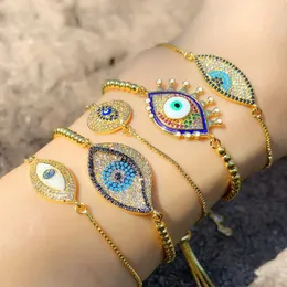 Siby Turkish Evil Eye Женский браслет Ювелирные Изделия Очарование Дружба Браслеты Стиль Женщины Аксессуары