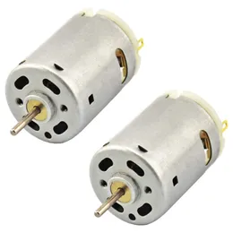 DC 6–12 V, 10.000 U/min, Mini-Gleichstrommotor, hohes Drehmoment, elektrischer 380-Grad-Motor für Heimwerker, Hobby, Spielzeugautos, Fernbedienung, 2 Stück