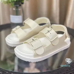 2022 Designer Damen Sandalen Gummi Hausschuhe Mimi Double G Flip Flops Jelly Platform Slides Verstellbare Schnalle Candy Color Slipper Sommer 222