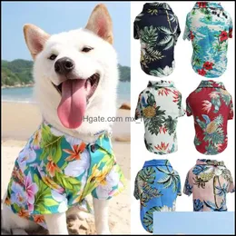 Hundkläder levererar husdjur hem trädgård hawaiian stil kläder franska bldog sommar för små medelstora s valp chihuahua ropa perro pug j