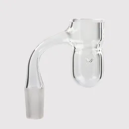 Full Weld Round Bottom Splash Guard Quartz banger Smoke Beveled Edge Auto-Spinner Nail 10mm 14mm 18mm Male Female For Glass Dab Rig