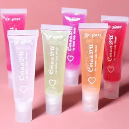 CMAADU 6 색 순수 투명 보습 립 글로스 BALM GLAZE 장거리 방수 립스틱 크림 메이크업 프라이머 120pcs / lot DHL