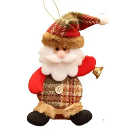 Kerst Decoraties 2021 Happy Year Ornaments DIY Xmas Gift Santa Claus Snowman Deer Tree Hanger Doll Hang Woondecoratie NoEL Natal