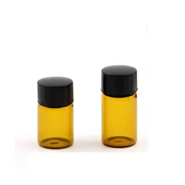 2ml 3ml Amber Dram Glass Essential Oil Bottle Perfume Thin Vials Sample Test Tubes Bottles Small Empty Bottles Home Fragrances