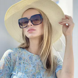 Oversized Sunglasses Women Big Frame 2020 Fashion Luxury Brand Designer Square