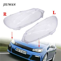 New Car 2 Pcs Front Headlight Clear Lens Dust Cover Premium Plastic Shell Auto Headlamp Accessories For Volkswagen Golf 6 2010-2014
