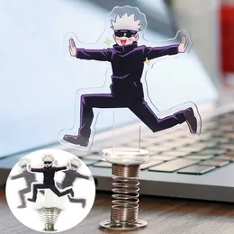 Anime jujutsu kaisen gojou skaka action figur stativ modell platta skrivbord dekor söt skakning akryl stående tecken leksak fans gåvor g1019