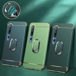 Hüllen für Xiaomi Redmi Note 8 Mi 10 Pro Cover Hard Phone Case 3 in 1 mit Metall-Fingerring-Ständer Gehäuse Xiomi Mi 10 Pro