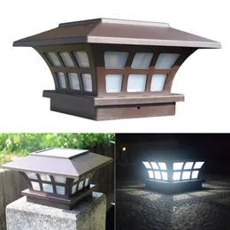 Safe Waterproof Solar Column Headlight Coffee Garden Light Outdoor Wall Light For Household Public Garden Courtyard