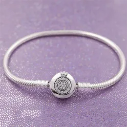 Kvinnors berlockarmband 925 Sterling Silver Pandora Style CZ Zircon Crown Designer Smycken Dam Present Toppkvalitet Med Originalkartong