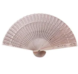 2021 Wooden Fans 8'' Chinese Sandalwood Fans Wedding Fans Ladies Hand Fan Advertising and Promotional Folding Fan Bridal Accessories