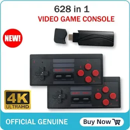 HD 4K Retro Mini Video Game Console 628 Gry z 2 Dual Portable Wireless Controller for HDTV Video Game