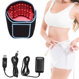 Electric Women Shapers heating Belly Slim Shaper Waist Sweat Trainer Red Led Light Infrared Therapy Slimming Belt