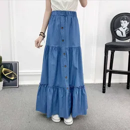 スカート hejokr Maxi Denim Dungarees Skirt nc8336-01_1.jpg