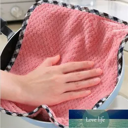 Kök Coral Velvet Dish Handduk Rag Non-stick Oil Dish Cloth Dubbelsidig absorberande förtjockning Skurpanna Fabrikspris Expert Design Kvalitet Senaste stilen
