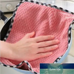 Cozinha Coral Velvet Prato Toalheiro Rag Non-stick Petróleo Prato de Pano Dupla Absorvente Absorvente Espessamento Pad de Fábrica Preço de Fábrica Especialista Qualidade Mais Recente Estilo