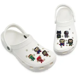 Superheros Charms Soft Cute Pvc Shoe Charm Akcesoria Dekoracje Niestandardowe JIBZ dla butów zatyku Childrens Prezent