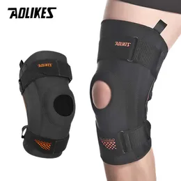 Aolikes Spring Support White Knee Pads Баскетбол Пешие прогулки Компрессионные Амортизатор Дышащий Meniscus Knee Protector Q0913