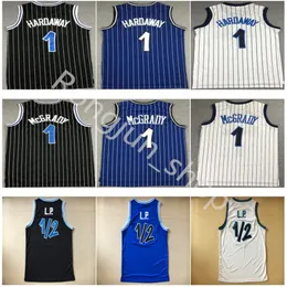 Wholesale Basketball Mohamed Bamba Tracy McGrady Jersey Penny Hardaway LP Anfernee Vintage Stitched Black Blue White Top Quality