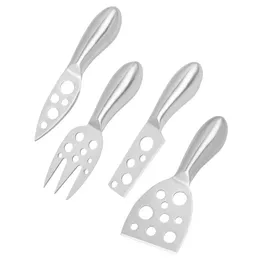 4Pcs/set Stainless Steel Silver Cheese Knives Set Cheese Cutlery Kitchen Gadgets Baking Tools Kitchen Gadgets LX3559