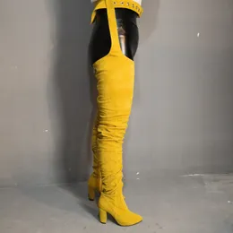 Handmade Womens THigh High Boots With Buckle, Wasit A Strap Handmade Womens THigh High Boots With Buckle, Wasit A Strap