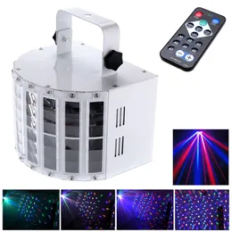 DMX 512 DSICO Ljusdekoration Xmas LED Flash 9 Färg Roterande pileffekt Projektor LED Skyld DJ Disco Party Light