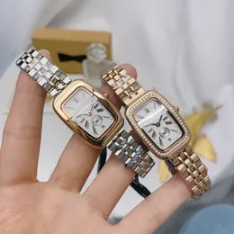 패션 레이디 시계 기사 사각형 쿼츠 승마 손목 시계 스테인레스 스틸 여성 남성 로고 시계 브랜드 고급스러운 디자인
