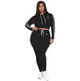 Latest Fall Winter Womens Tracksuits Plus Size Clothing Fleece Tracksuits 2 Two Piece Outfits Set Hooded Sweatshirt Pocket Sweater Leggings Trousers Sweatsuit
