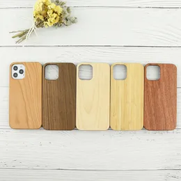 Clearance Wooden blank Cases For iPhone 7 8 11 12 X Pro Max Mobile Phone Case Durable Shockproof Waterproof Cover