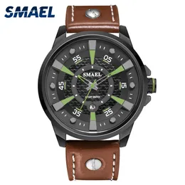 時計2020新しい時計スマールファッションスポーツ腕時計レザーバンドショック抵抗性腕時計9124メンズカジュアルウォッチQ0524