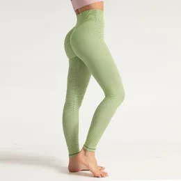 Outfit Yoga Textured Seamless Legginsy Scrunch Bum Spodnie siłowni Stroje Trening Colland Femme Fitness Sports Kobiet Mujer Push Up Wear