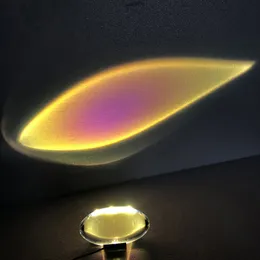 Angel's Eye Crystal Table Lampベッドサイドライトベッドルーム投影夕日赤虹の装飾写真雰囲気照明