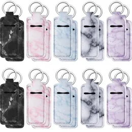 Printing Chapstick Holder Keychain Party Gifts Lipstick Packing Bag Chapsticks Holders Kits Neoprene Square Lip Gloss Pouch Wristlet HH21-317