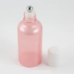 Storage Bottles & Jars 50ml Roll On Glass Pink Bottle Cosmetic Container Essential Oil Refillable