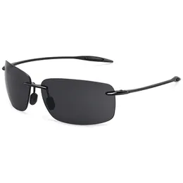 JULI Klassische Sport Sonnenbrille Männer Frauen Männlich Fahren Golf Rechteck Randlose Ultraleicht Rahmen Sonnenbrille UV400 De Sol MJ8009