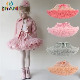 Gota Bebê Meninas Tutu Saia Fluffy Crianças Ballet Crianças Pettiskirt Menina Saias Princesa Tulle Party Dance 220216