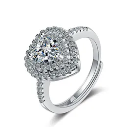 JZ382 Toppförsäljning 925 Sterling Silver Bröllopsfest Ringar med Cubic Zirconia Ring Passform Kvinnor Pandora Fine Smycken Partihandel