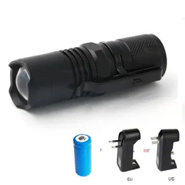 Flashlights Torches Mini Magnetic 2000 Lumens LED Torch 16340 Adjustable Zoom Focus Lamp Penlight With To Show Battery Power1