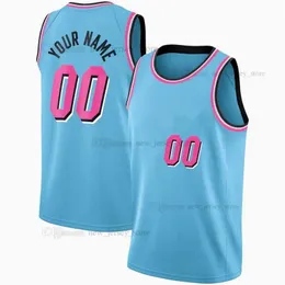 Tryckt anpassad DIY Design Basketballtröjor Anpassning Team Uniforms Skriv ut Personliga Brev Namn och Nummer Mens Kvinnor Kids Ungdom Miami004