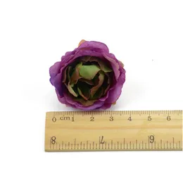 10pcs European Artificial Silk Peony Flower Heads para Casamento Decoração Diy Bride Bouquet Mini Fak Jllntb