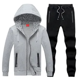 Tute da uomo Set da uomo Tuta da ginnastica Designer Felpe con cappuccio + pantaloni da donna Abbigliamento uomo Felpa Cardigan Casual Tennis Sport Jogging