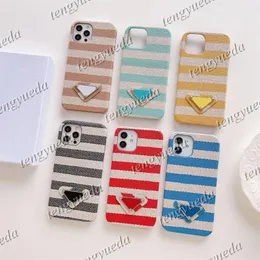 Custodie per telefoni di lusso per iPhone 15 15pro 14 14pro 14plus 13 13pro 12 12pro 11 11 pro max XS Xsmax Fashion Designer Cover in pelle tessuto con Samsung Note20 S21 S22 S23 ultra