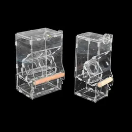 Other Bird Supplies 1pcs Pet Parrot Automatic Feeder Cage Food Container Small Anti-spilling Transparent Feeding Tool Pigeon