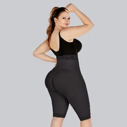 Women's Shapers Fajas Colombian Girdle Flat Stomach Modeling Belt Double Compression High Waisted BuLifter Shorts Knee Underwear Buttoks